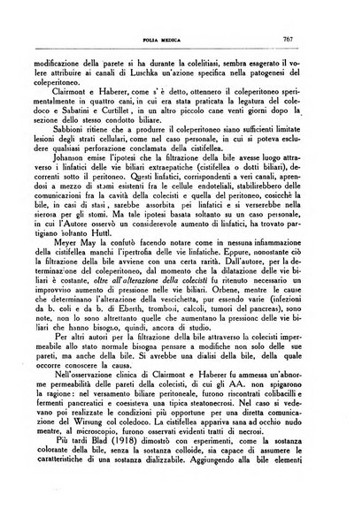 Folia medica periodico trimensile di patologia e clinica medica