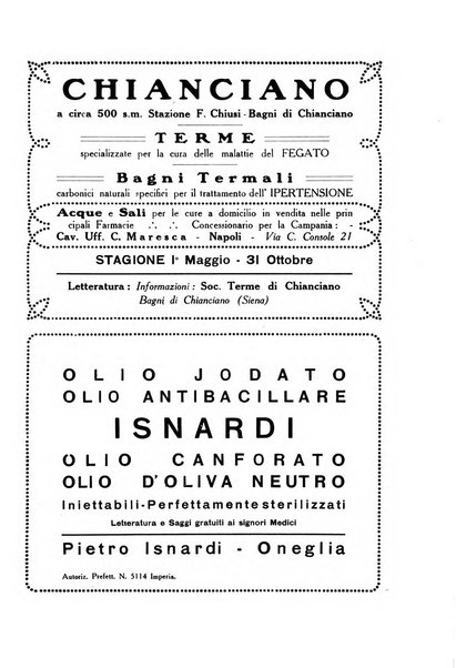 Folia medica periodico trimensile di patologia e clinica medica