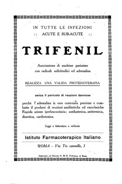 Folia medica periodico trimensile di patologia e clinica medica