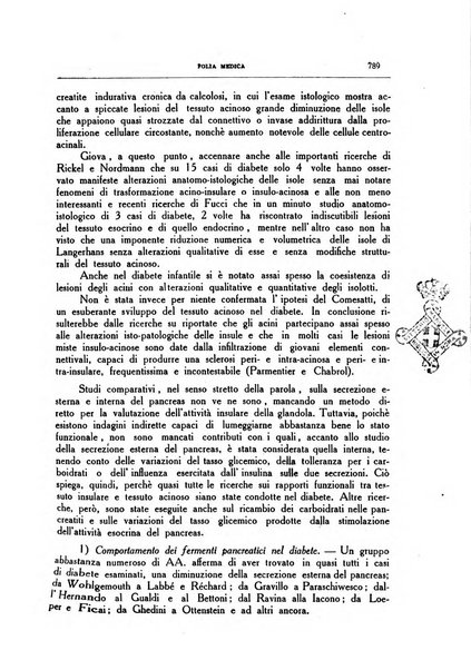 Folia medica periodico trimensile di patologia e clinica medica