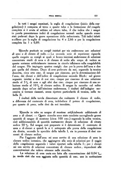 Folia medica periodico trimensile di patologia e clinica medica