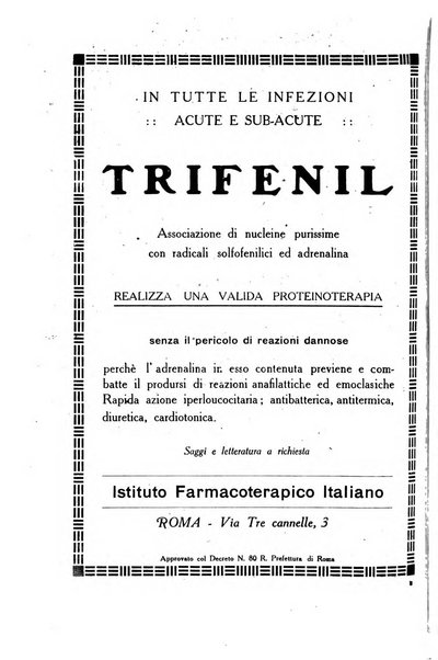 Folia medica periodico trimensile di patologia e clinica medica