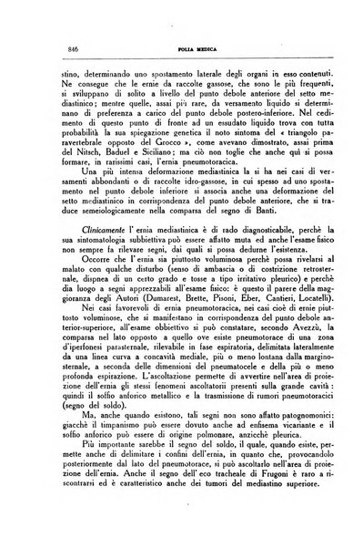 Folia medica periodico trimensile di patologia e clinica medica