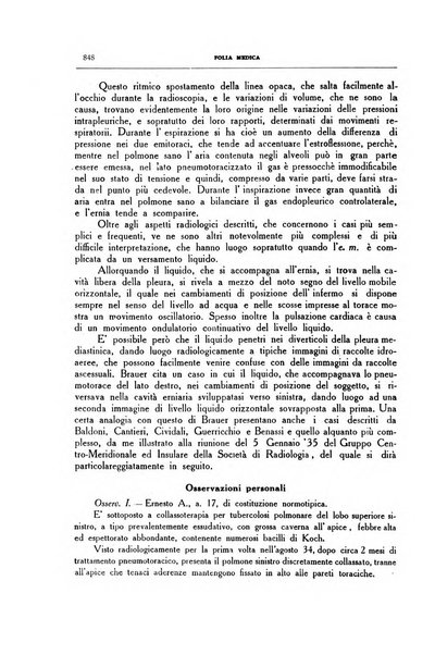 Folia medica periodico trimensile di patologia e clinica medica