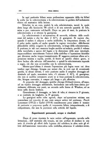 Folia medica periodico trimensile di patologia e clinica medica