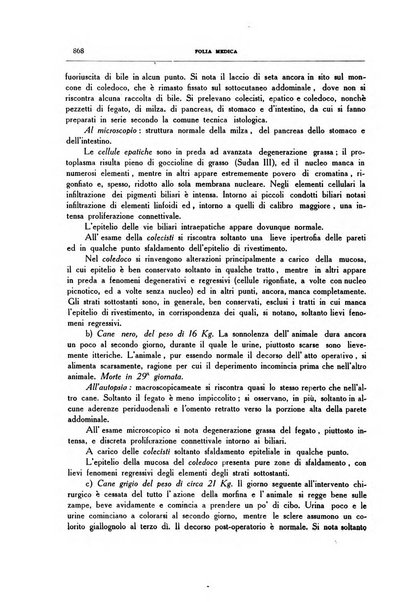 Folia medica periodico trimensile di patologia e clinica medica