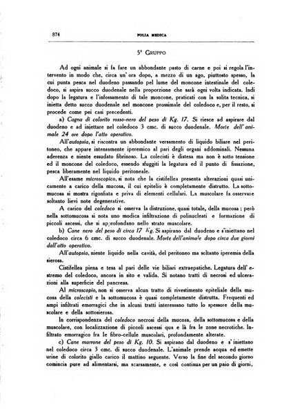 Folia medica periodico trimensile di patologia e clinica medica