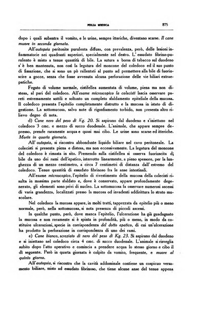 Folia medica periodico trimensile di patologia e clinica medica