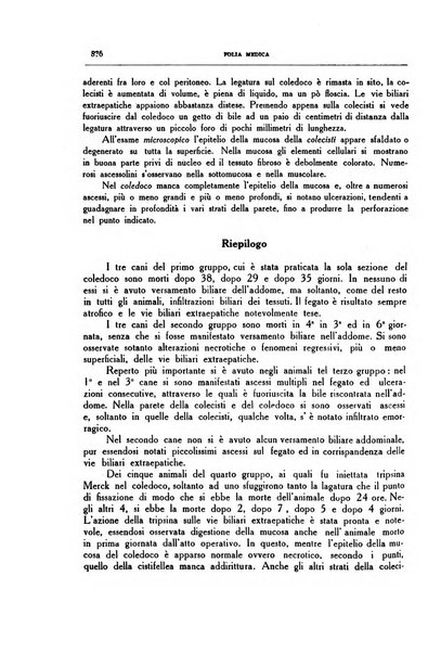 Folia medica periodico trimensile di patologia e clinica medica