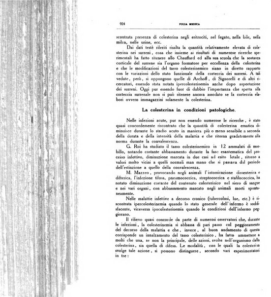 Folia medica periodico trimensile di patologia e clinica medica