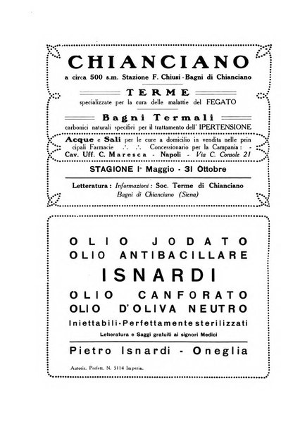 Folia medica periodico trimensile di patologia e clinica medica