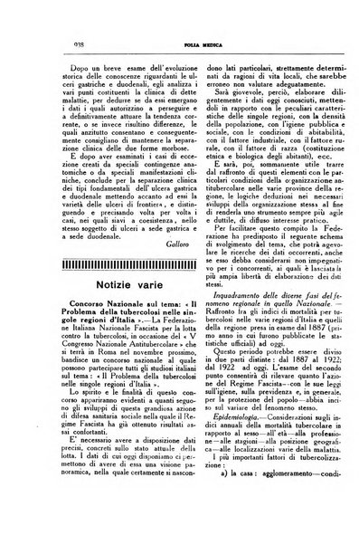 Folia medica periodico trimensile di patologia e clinica medica