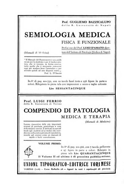 Folia medica periodico trimensile di patologia e clinica medica