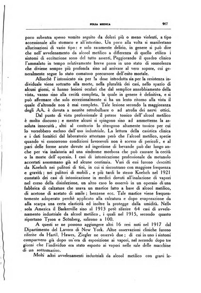 Folia medica periodico trimensile di patologia e clinica medica