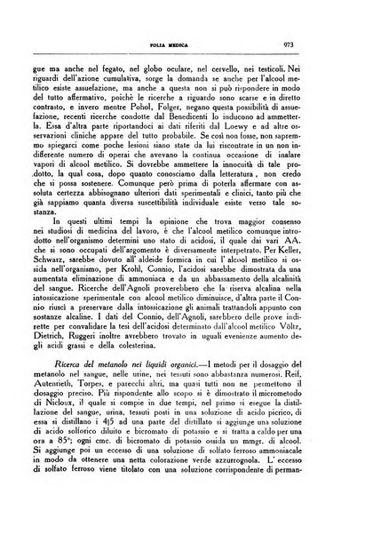 Folia medica periodico trimensile di patologia e clinica medica