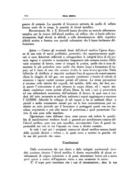 Folia medica periodico trimensile di patologia e clinica medica