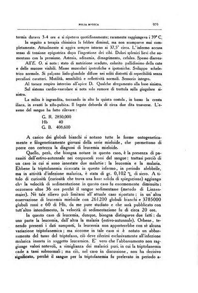 Folia medica periodico trimensile di patologia e clinica medica