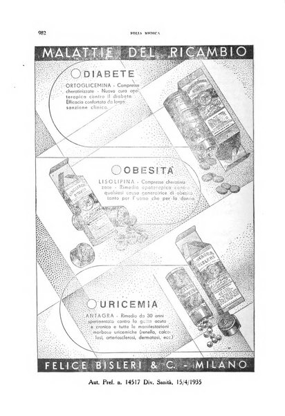 Folia medica periodico trimensile di patologia e clinica medica