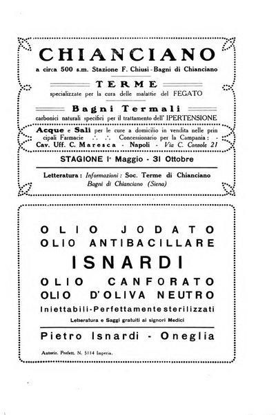 Folia medica periodico trimensile di patologia e clinica medica