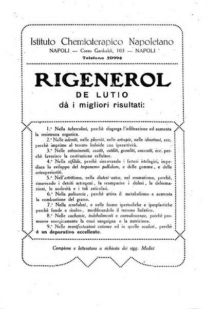 Folia medica periodico trimensile di patologia e clinica medica