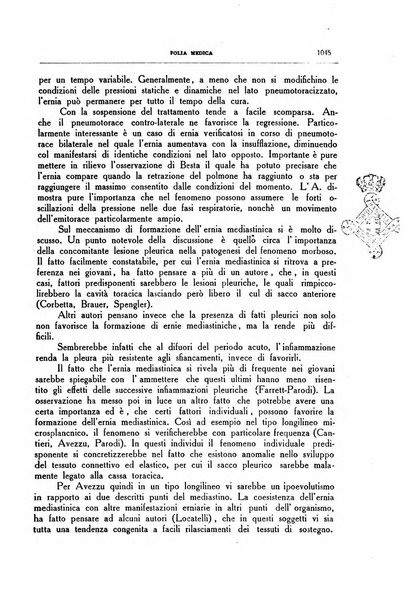 Folia medica periodico trimensile di patologia e clinica medica