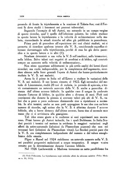 Folia medica periodico trimensile di patologia e clinica medica