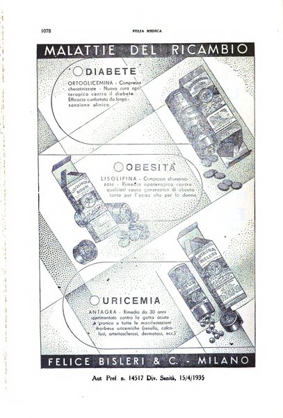 Folia medica periodico trimensile di patologia e clinica medica