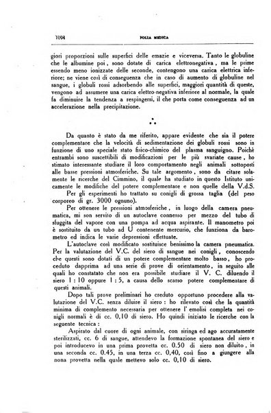 Folia medica periodico trimensile di patologia e clinica medica