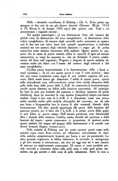 Folia medica periodico trimensile di patologia e clinica medica