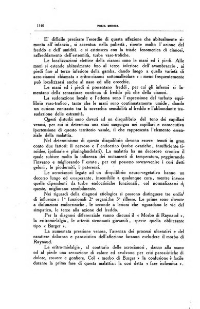 Folia medica periodico trimensile di patologia e clinica medica