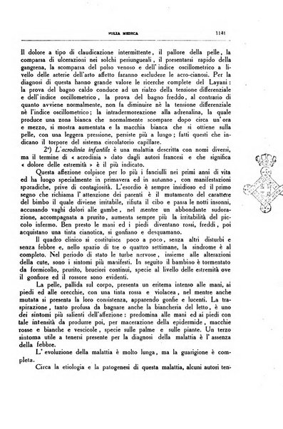 Folia medica periodico trimensile di patologia e clinica medica