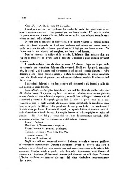 Folia medica periodico trimensile di patologia e clinica medica