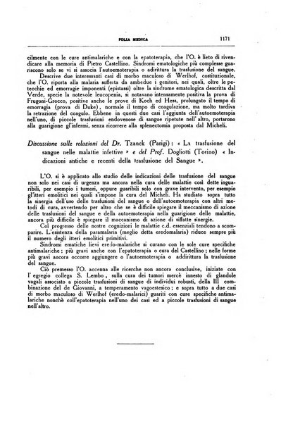 Folia medica periodico trimensile di patologia e clinica medica