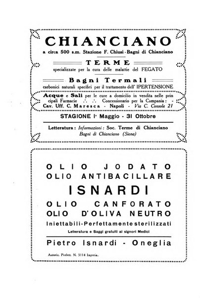 Folia medica periodico trimensile di patologia e clinica medica