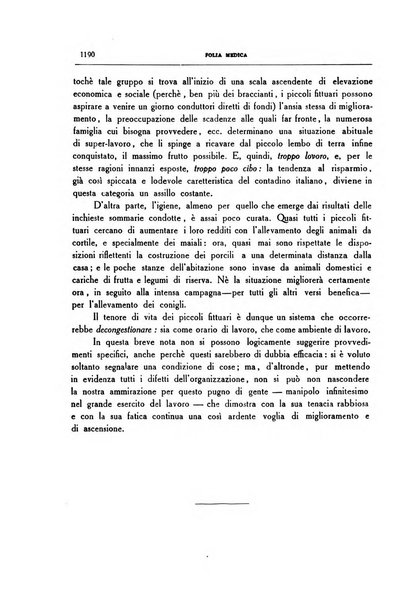 Folia medica periodico trimensile di patologia e clinica medica