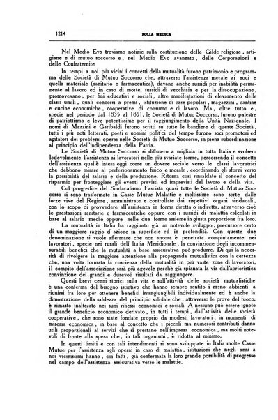 Folia medica periodico trimensile di patologia e clinica medica