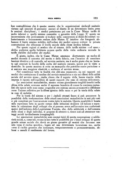 Folia medica periodico trimensile di patologia e clinica medica