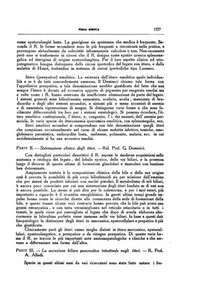 Folia medica periodico trimensile di patologia e clinica medica