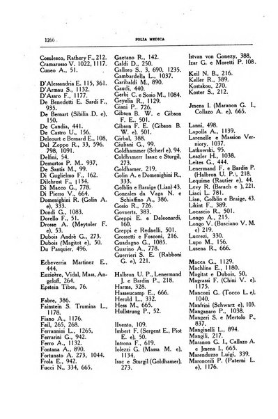 Folia medica periodico trimensile di patologia e clinica medica