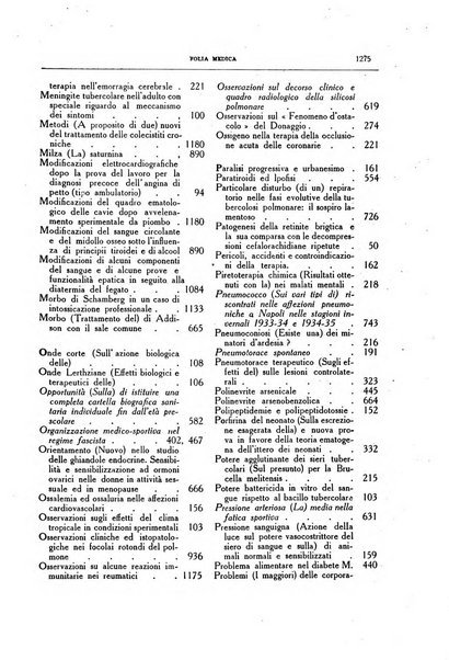 Folia medica periodico trimensile di patologia e clinica medica