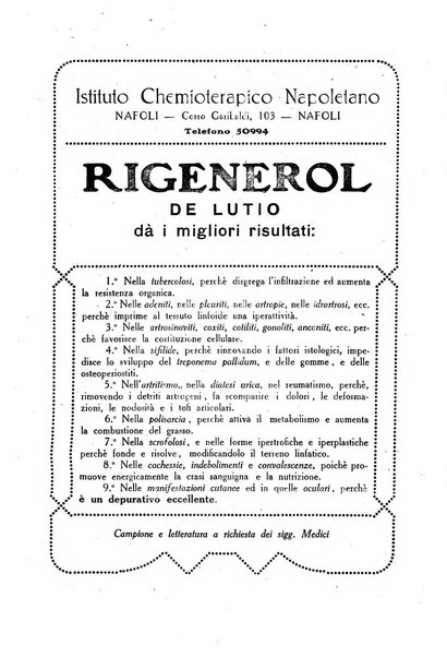 Folia medica periodico trimensile di patologia e clinica medica