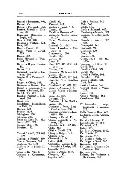 Folia medica periodico trimensile di patologia e clinica medica