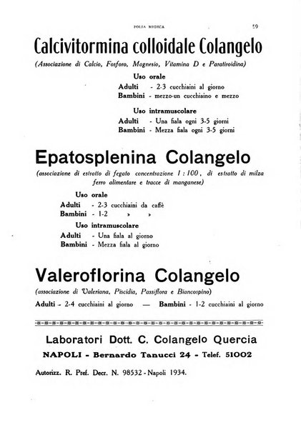 Folia medica periodico trimensile di patologia e clinica medica