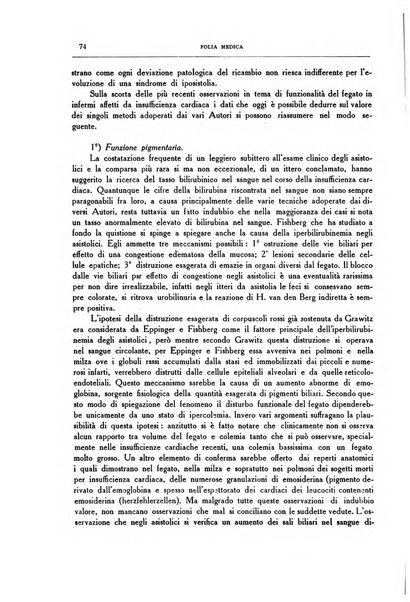 Folia medica periodico trimensile di patologia e clinica medica