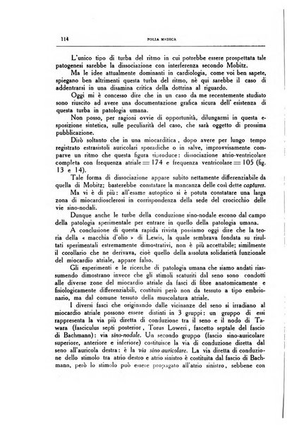 Folia medica periodico trimensile di patologia e clinica medica