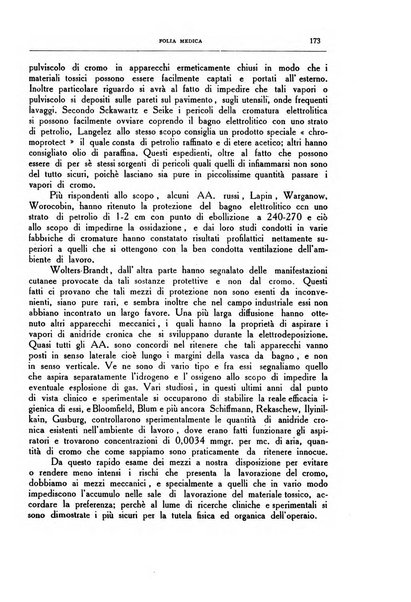 Folia medica periodico trimensile di patologia e clinica medica