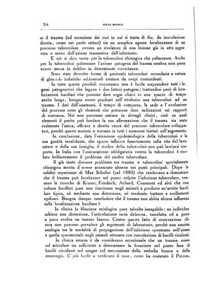 Folia medica periodico trimensile di patologia e clinica medica