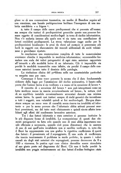 Folia medica periodico trimensile di patologia e clinica medica