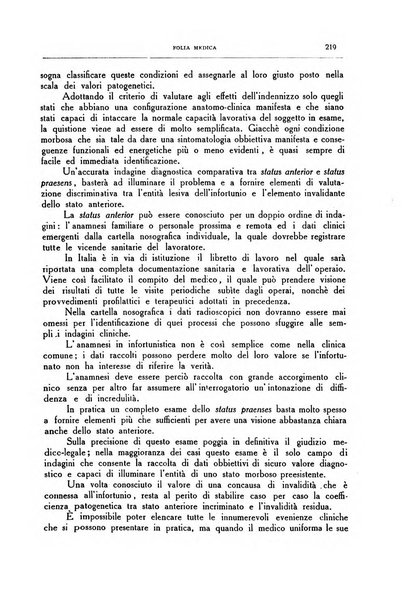 Folia medica periodico trimensile di patologia e clinica medica