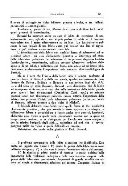 Folia medica periodico trimensile di patologia e clinica medica